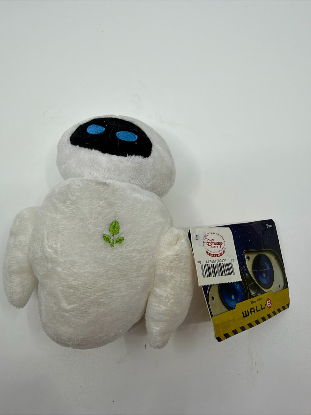 2008 Disney Store Pixar WALL-E EVE Mini Bean Bag Plush NWT